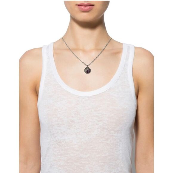 Judith Ripka Sapphire and Diamond Ying Yang Necklace - Picture 2 of 6